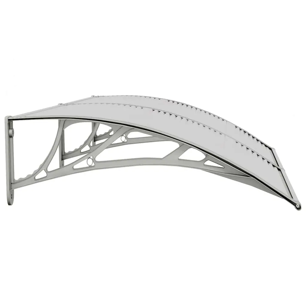 Door Canopy Polycarbonate Grey 150x75cm Weather Protection
