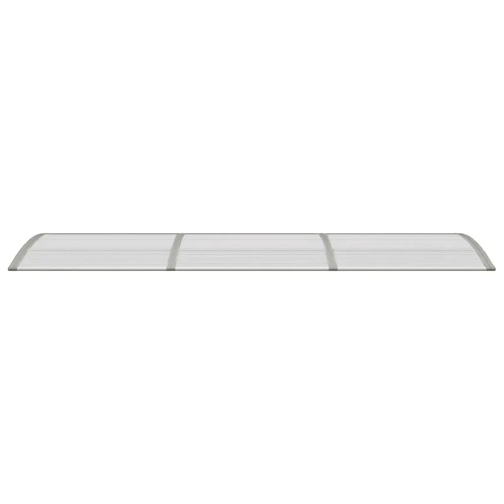 Door Canopy Grey Polycarbonate 300x75cm Weather Resistant Shelter