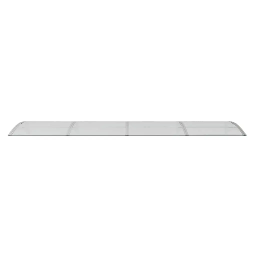 Door Canopy Grey Polycarbonate 350x75cm Weather Protection Awning