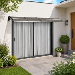 Your Doorway's Best Friend: 350x100 cm Black Canopy
