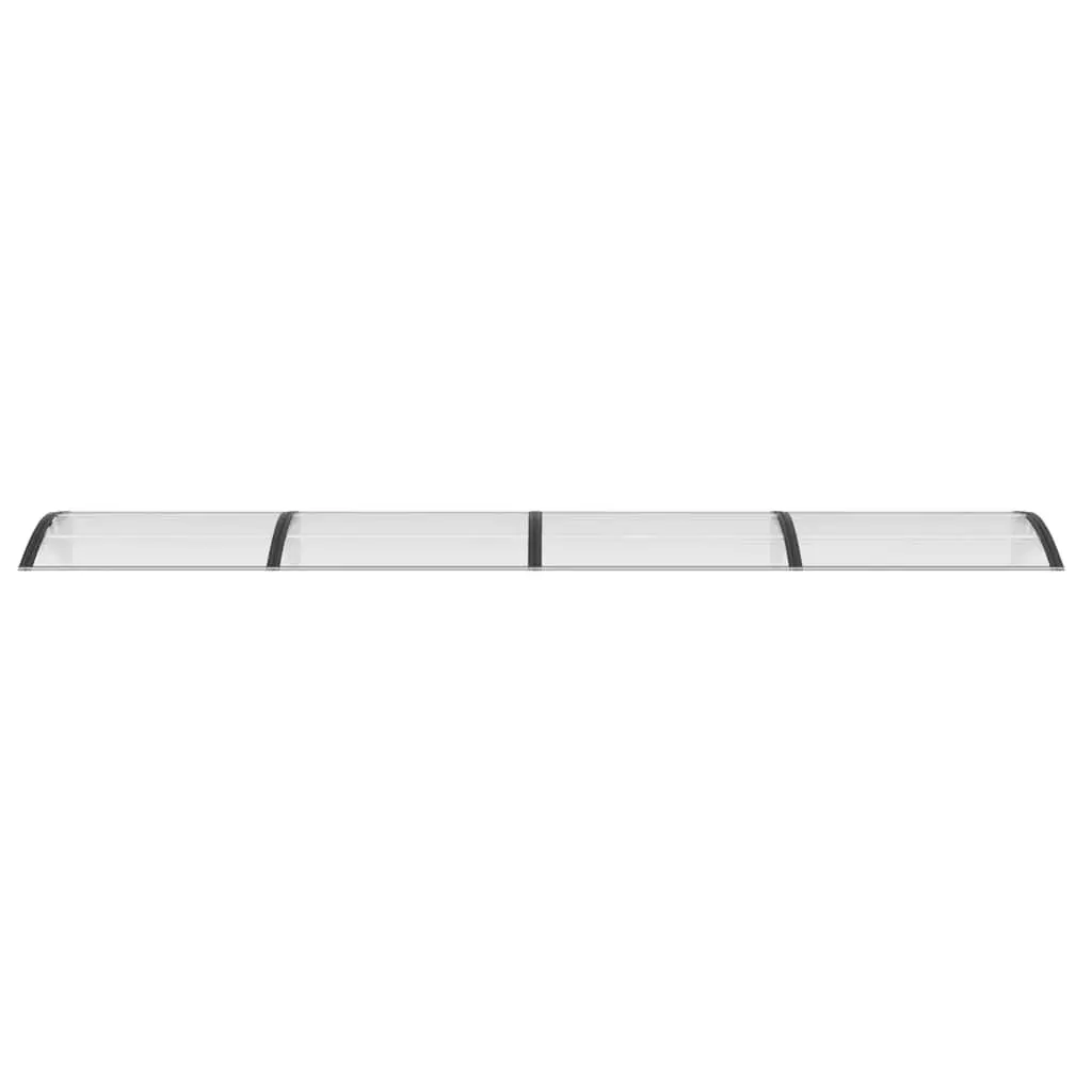 Door Canopy Weather Protection Black 400x75 cm Polycarbonate