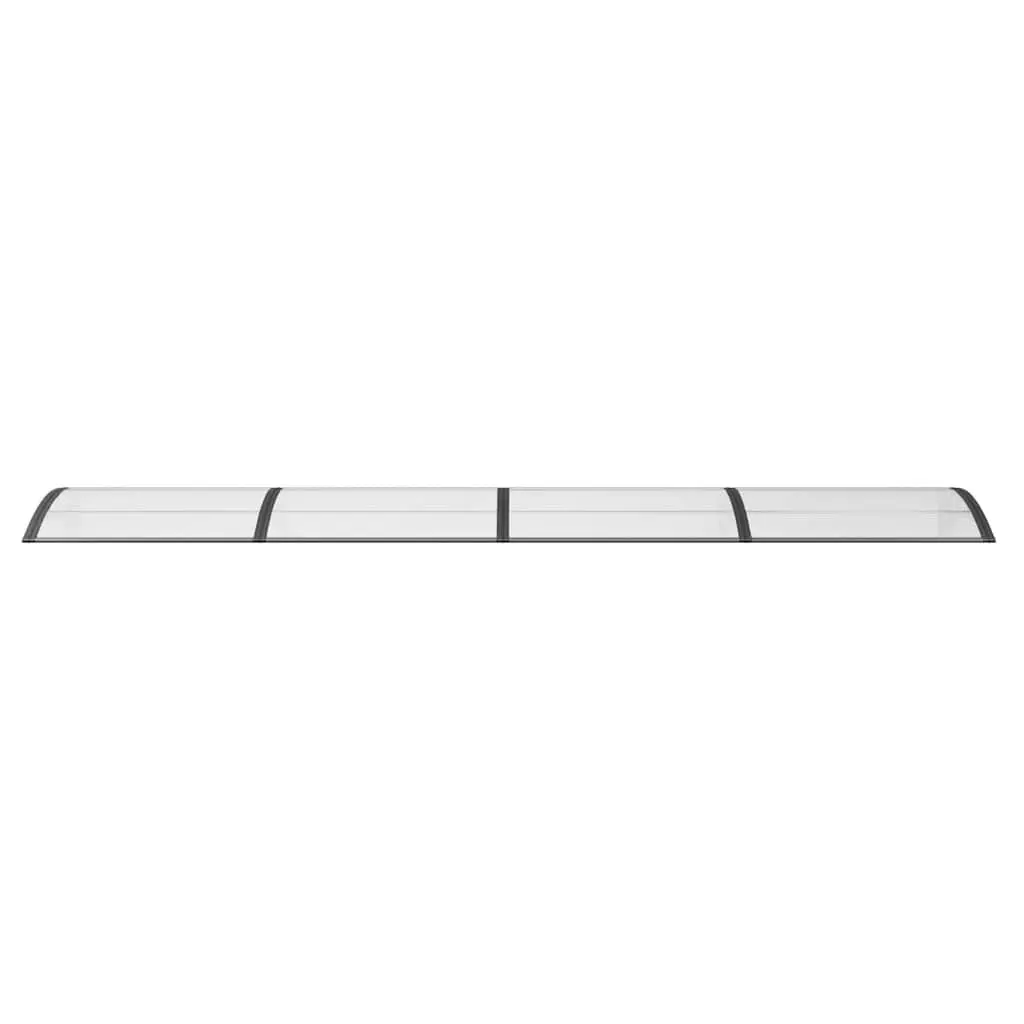 Door Canopy Awning Black Polycarbonate 400x100cm