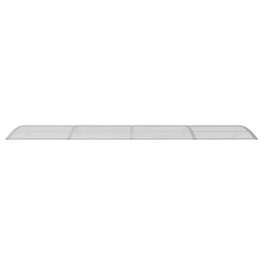 Grey Door Canopy 400x100cm Polycarbonate Outdoor Awning Weather Protection