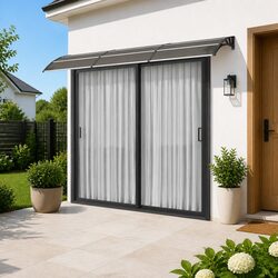 Your Friendly Black Door Canopy 400x100 cm – Easy Installation