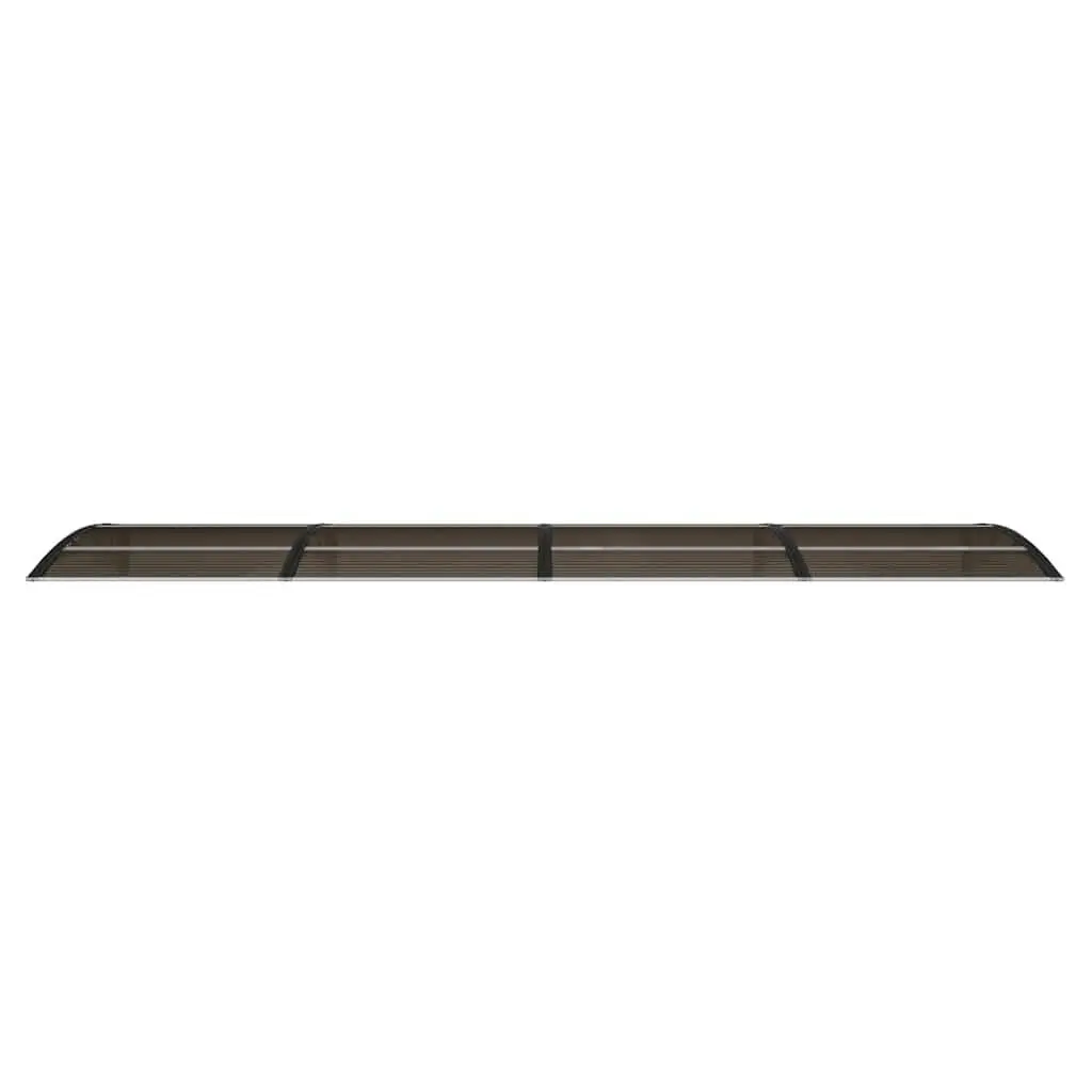 Door Canopy Black 400x100 cm Outdoor Porch Entrance Awning Shelter