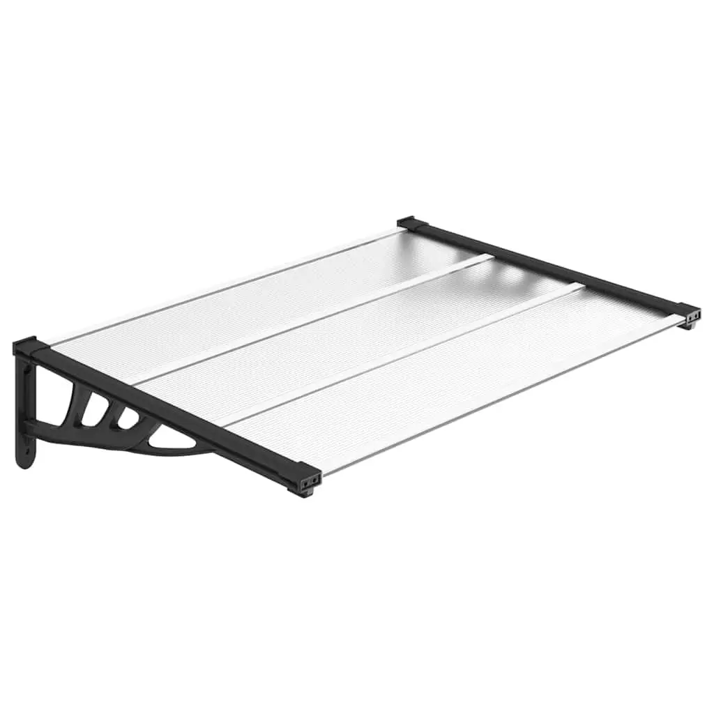 Door Canopy Polycarbonate Transparent 122x90cm