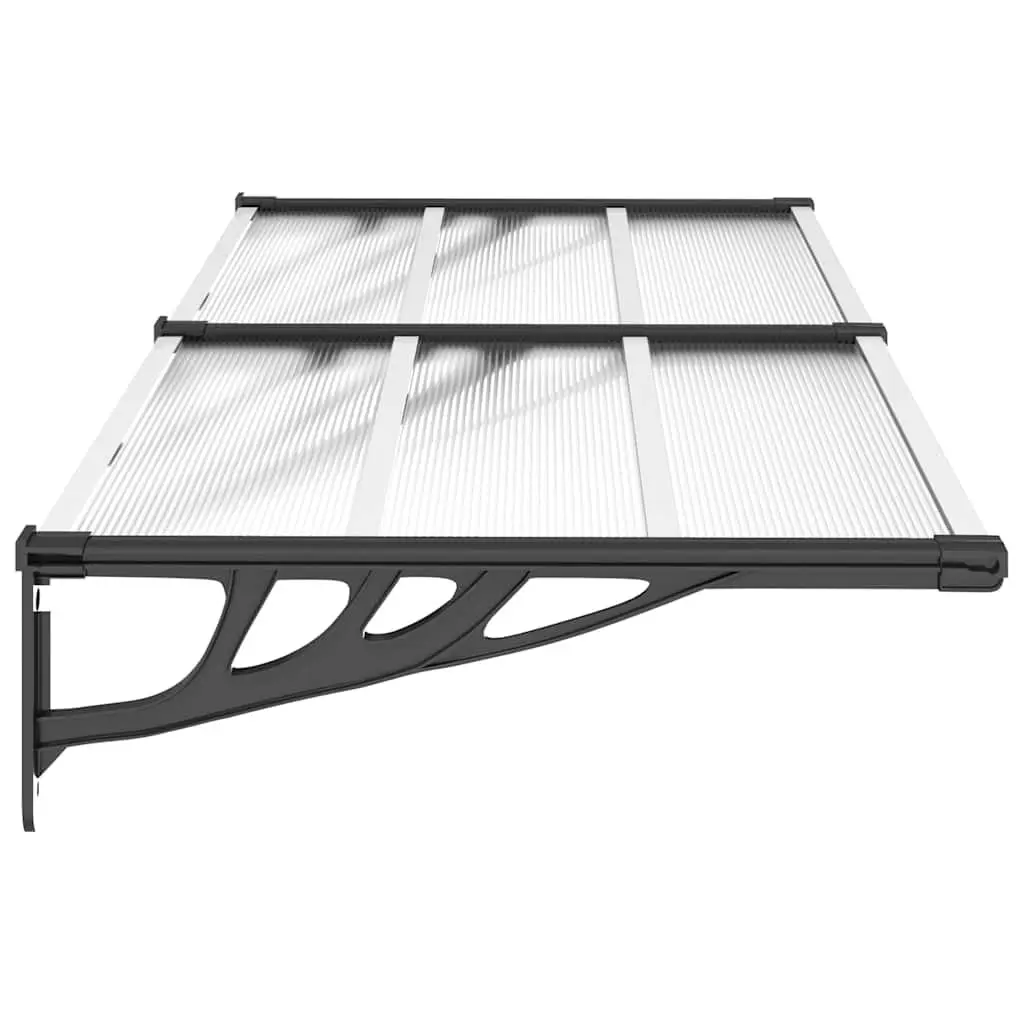 Door Canopy Polycarbonate 199x90cm Outdoor Porch Rain Weather Shield Awning