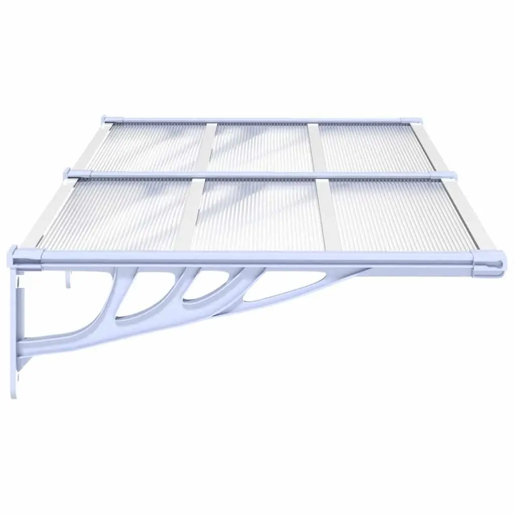 Grey Transparent Door Canopy 152.5x90 cm