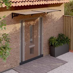 Friendly Black Door Canopy 239x90cm with Strong Build