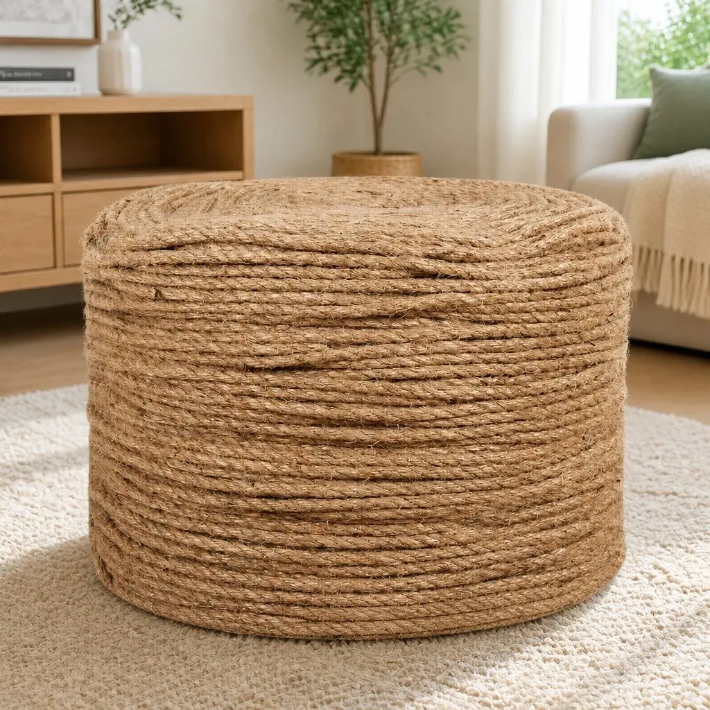 Jute Rope Natural Braided 100m Long 4mm Thick