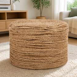 Jute Rope 100m Long 4mm Thick Natural Braided Twine Crafts Gardening Decorations
