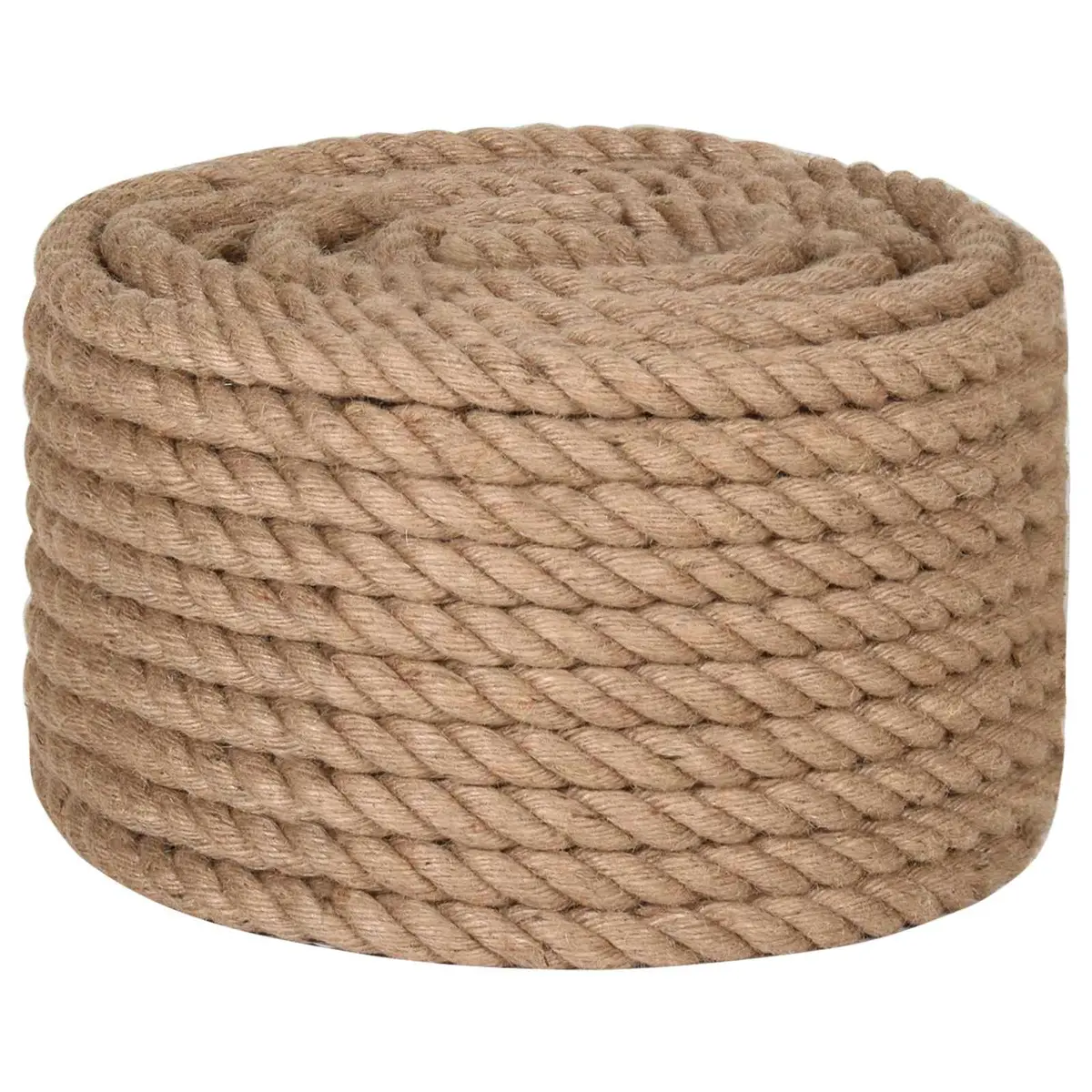 Jute Rope Natural Braided 25m Long 20mm Thick