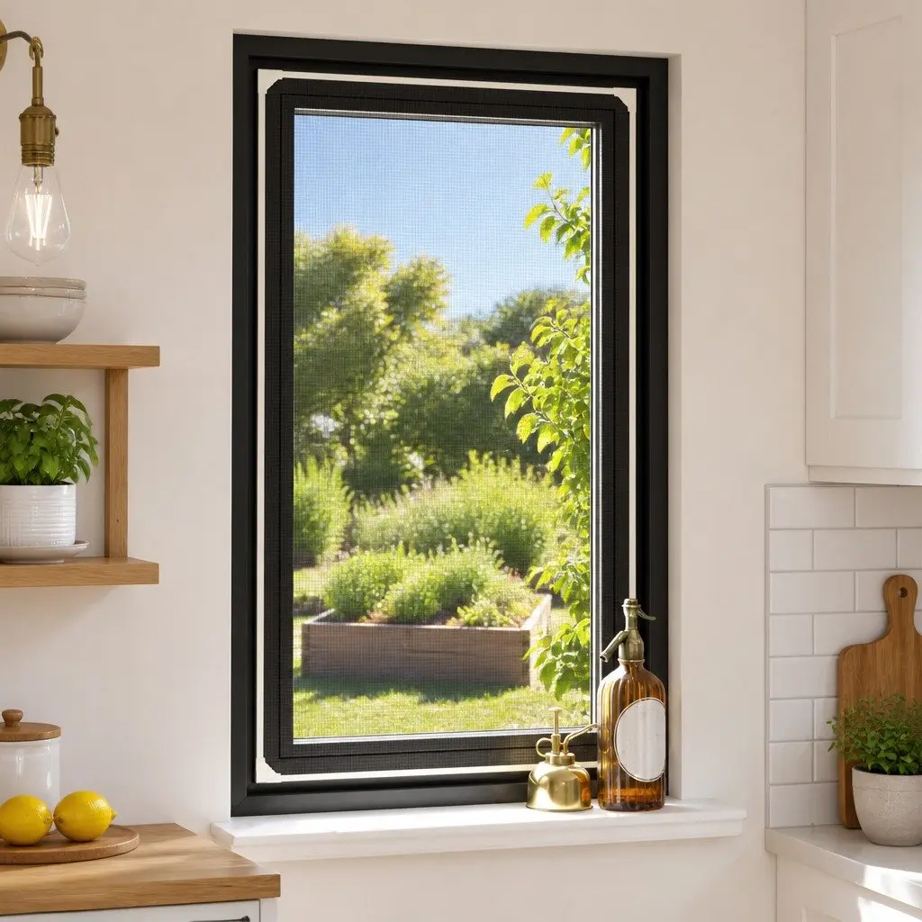 Magnetic Insect Screen White 80x140 cm Mesh Fly Protection