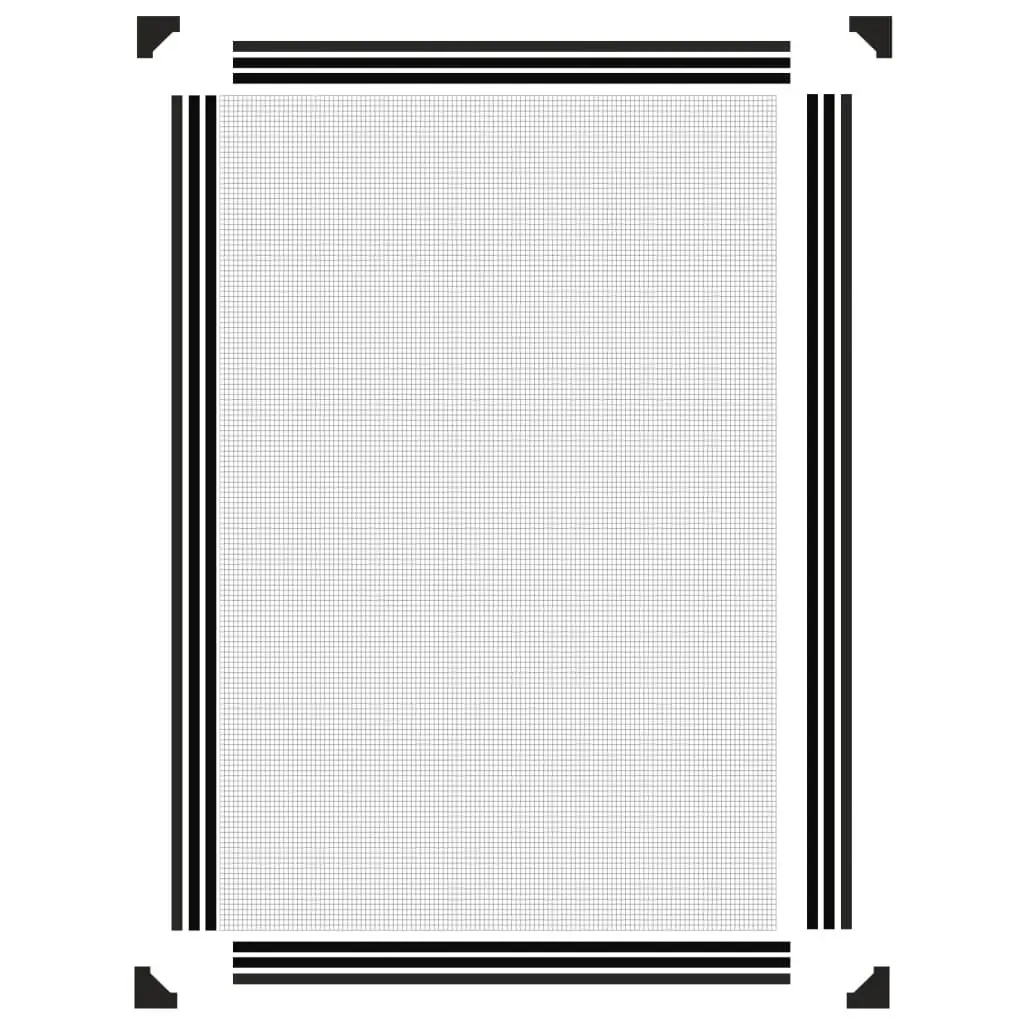 Magnetic Insect Screen Fly Mesh Net Anthracite 80x120cm