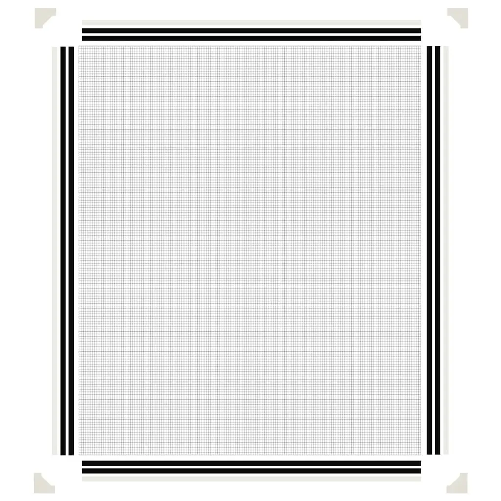 Magnetic Insect Screen White 100x120 cm Fibreglass Mesh Window Protection