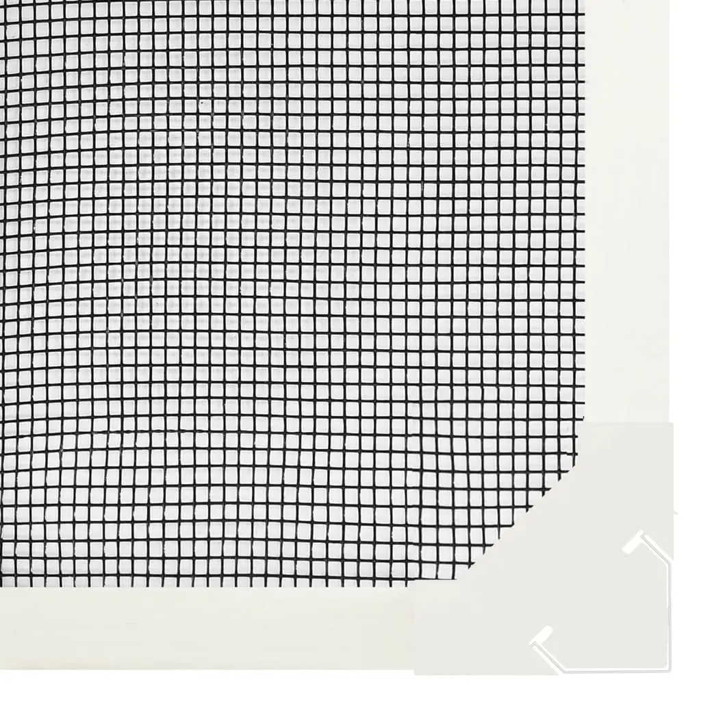 Magnetic Insect Screen for Windows White 120x140 cm Fly Mesh Protection