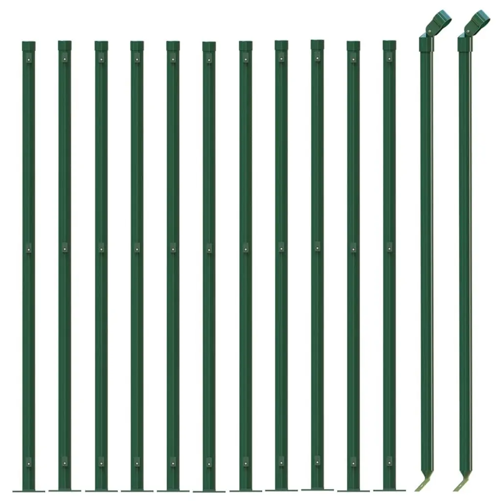 Green Chain Link Fence Panel 1x25m