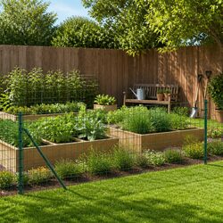 You’ll Love This Green Wire Mesh Fence Panel 1x25m for Your Yard