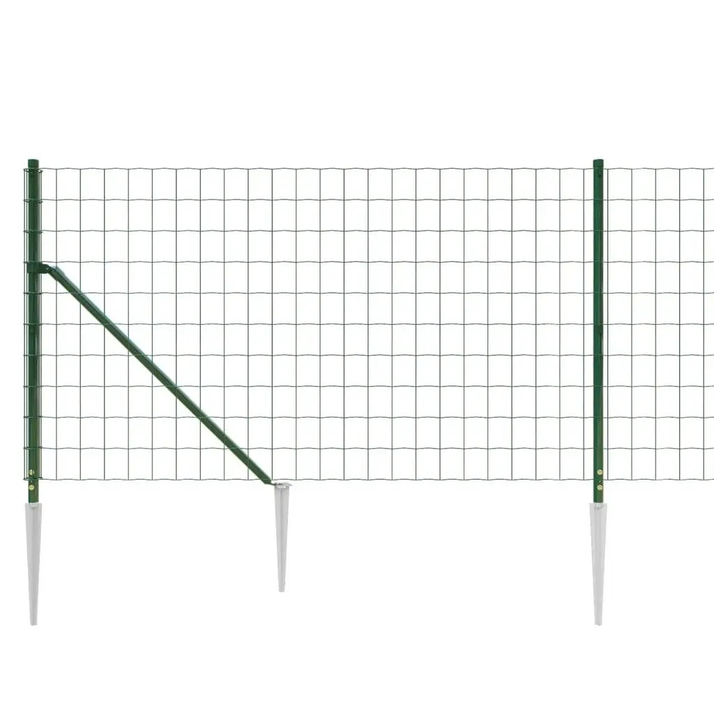 Wire Mesh Fence Panel Green 1x25m