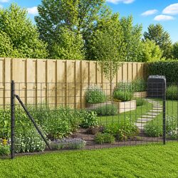 Your Friendly Wire Mesh Fence Panel Solution, 1x25m Anthracite