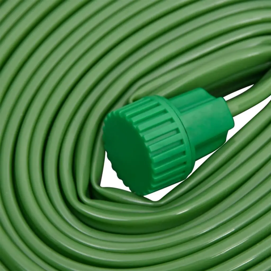 3-Tube Sprinkler Hose Garden Watering Irrigation 15m Green PVC Flexible Hose