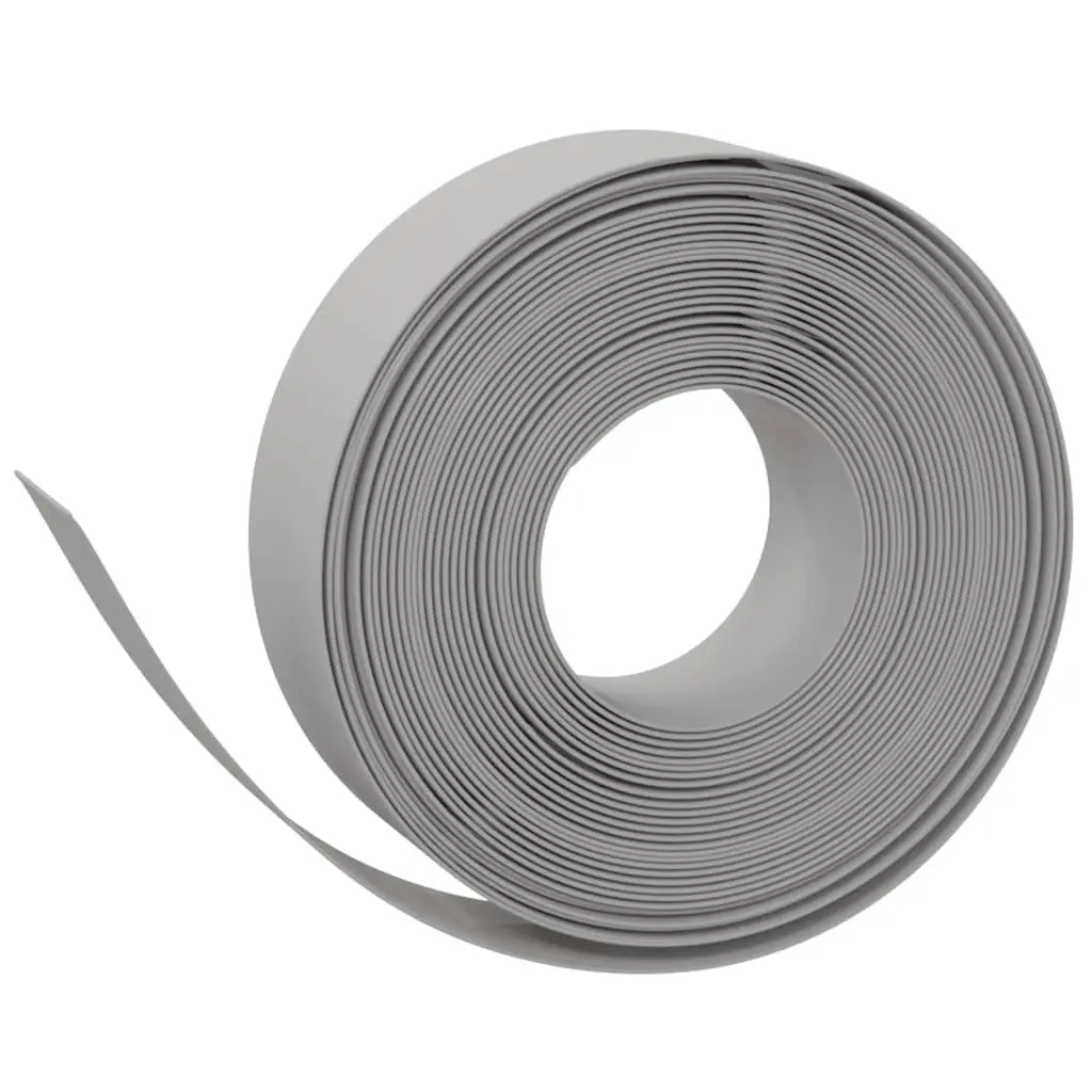 Garden Edging Flexible Border 10m 15cm Grey Lawn Flower Bed Path Ponds