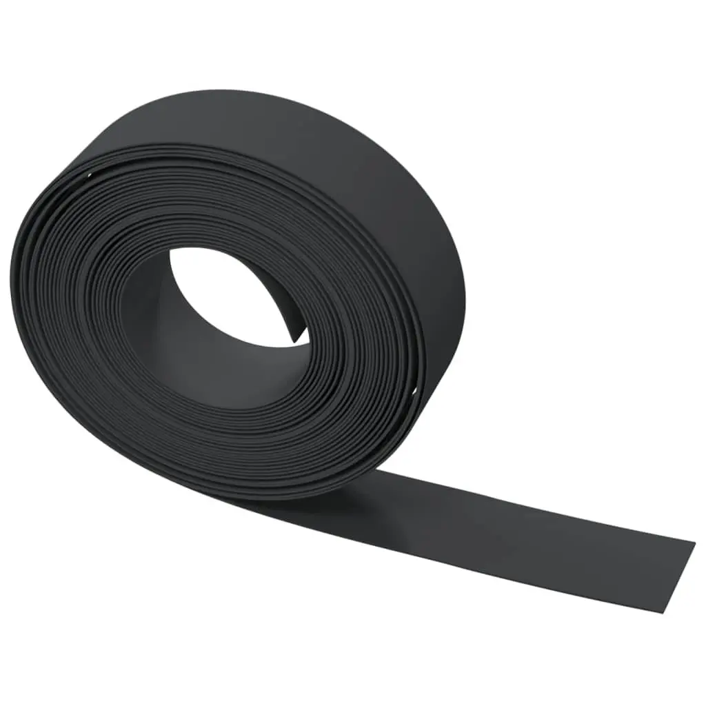 Garden Edging Flexible Black 10m Polyethylene Lawn Border Flower Bed Path Pond