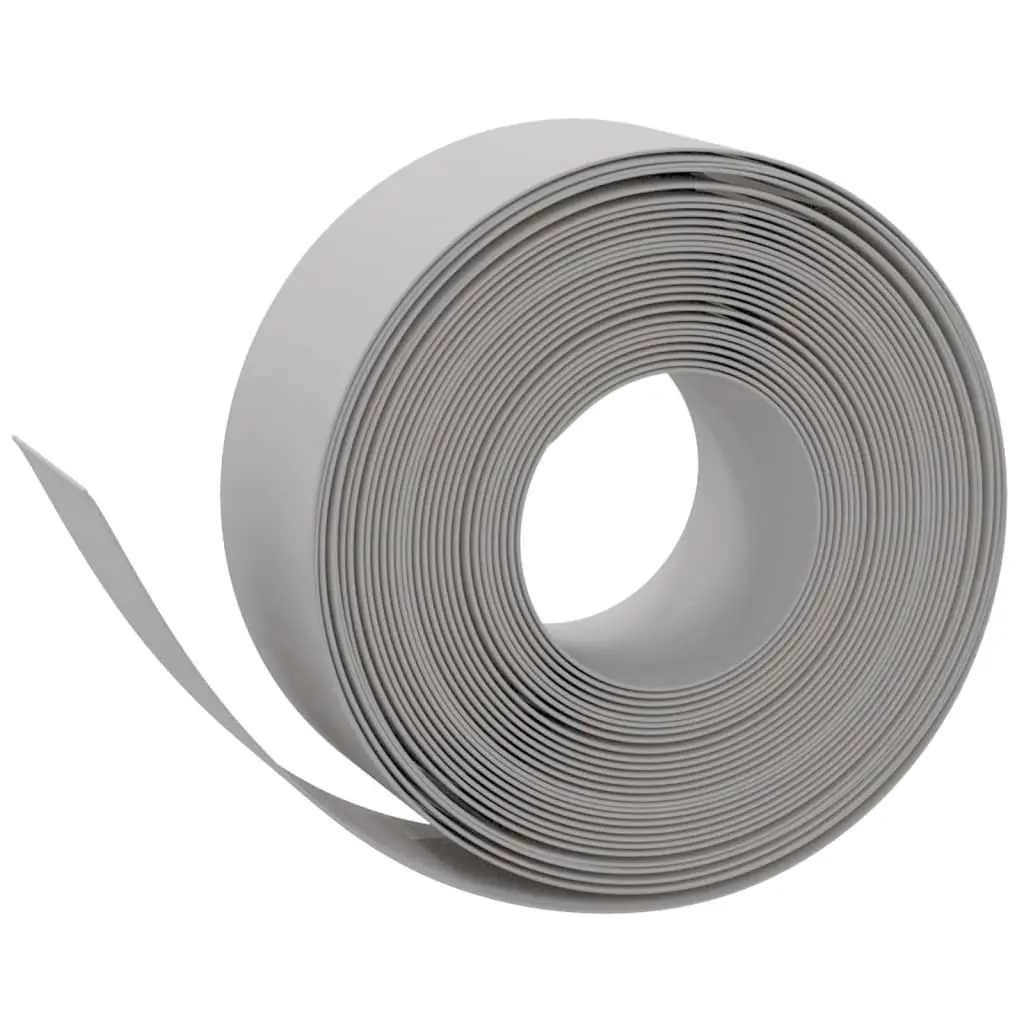 Garden Edging Flexible 10m Grey Lawn Edge Flower Bed Path Barrier