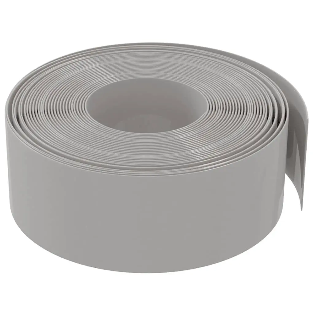 Garden Edging Flexible 10m Grey Lawn Edge Flower Bed Path Barrier
