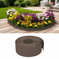 Friendly 10m Brown Garden Edging to Enhance Your Garden