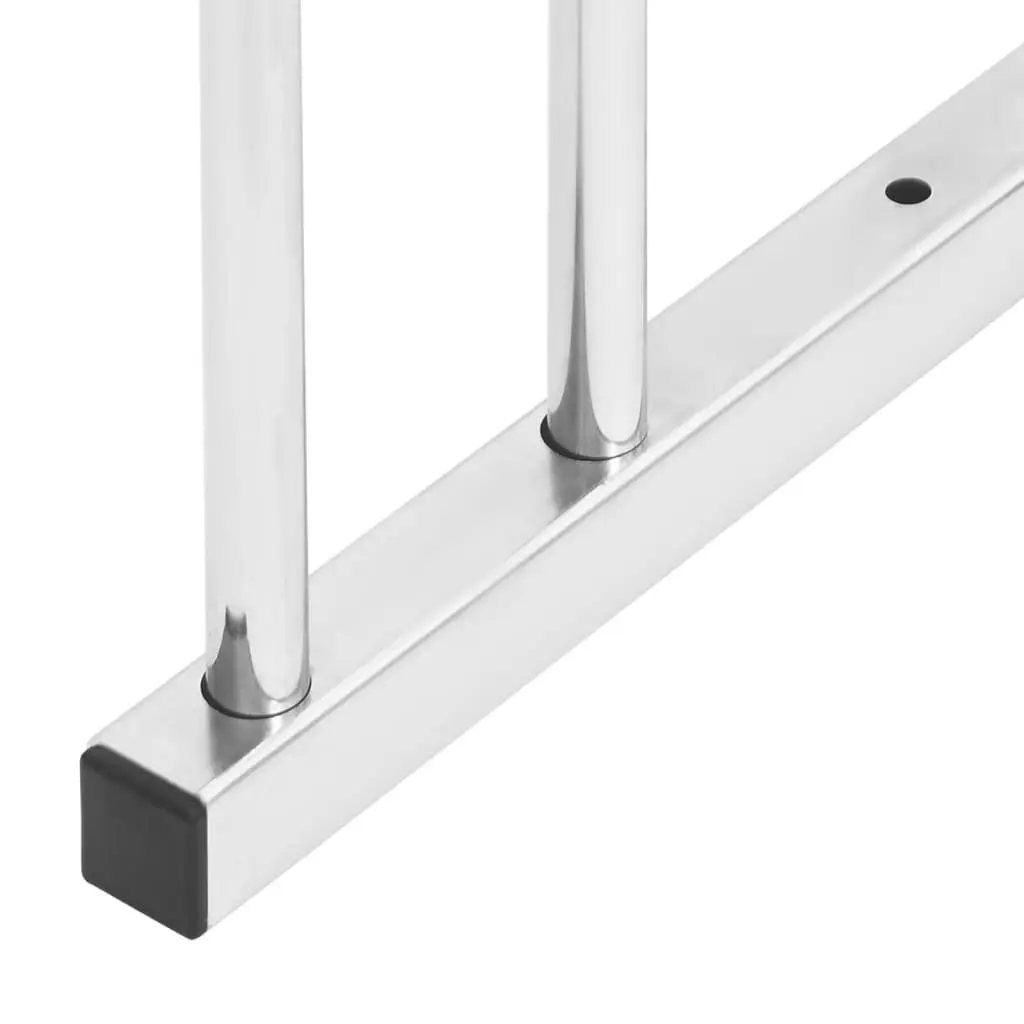 Bike Rack for 5 Bicycles Galvanised Steel Floor Stand Storage Garage Garden