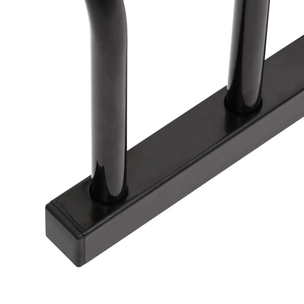 Bike Rack Floor Standing Steel Black for 5 Bikes Storage Organizer