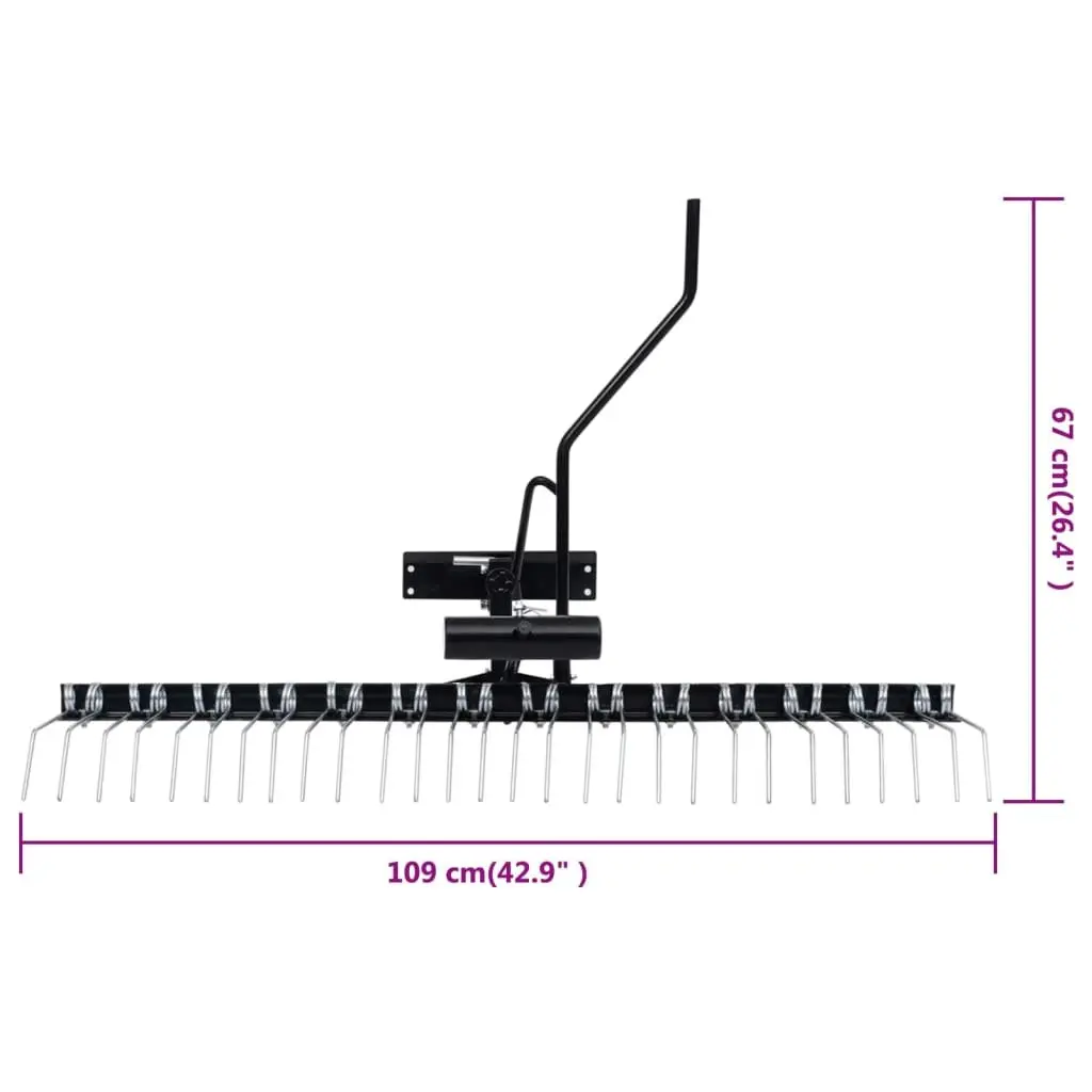 Scarifier Attachment for Ride-on Mowers 109cm Wide Lawn Aerator