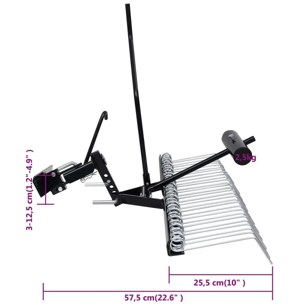Scarifier Attachment for Ride-on Mowers 109cm Wide Lawn Aerator
