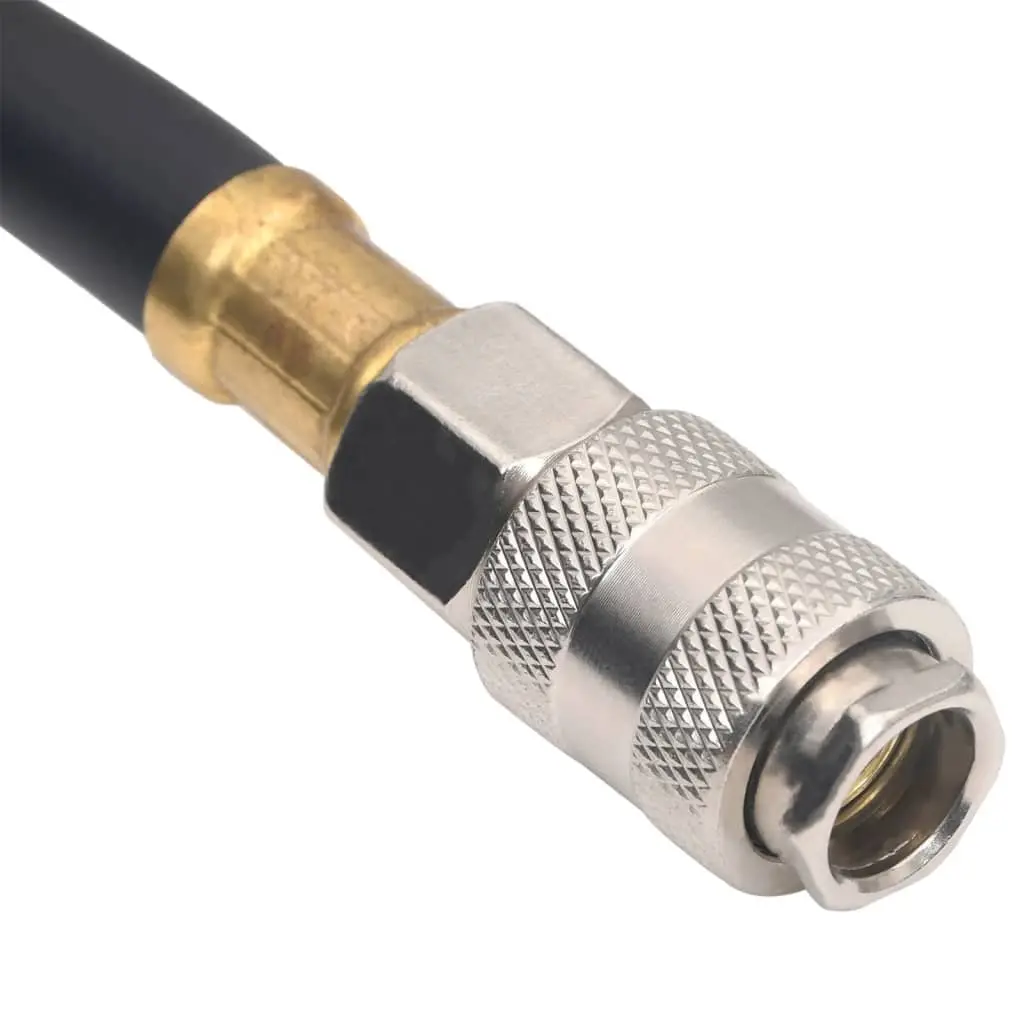 Hybrid Air Hose Flexible 2M 3/8" BSPT Quick Coupler Black