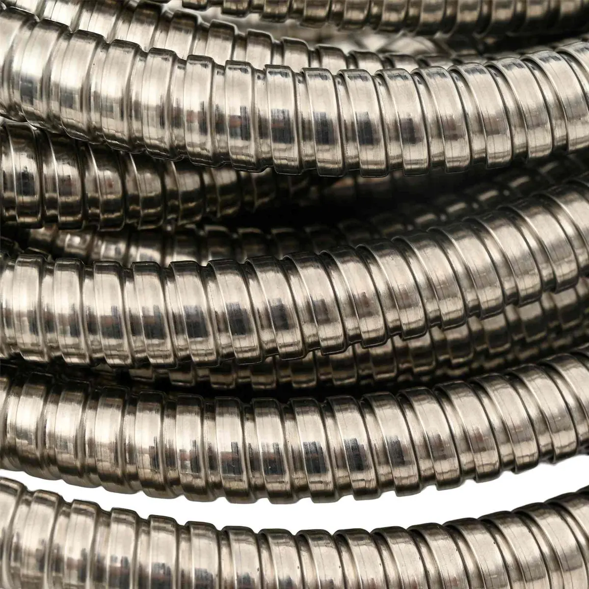 Garden Hose Stainless Steel 7.5m with 8-Function Spray Nozzle for Watering Gardening Cleaning