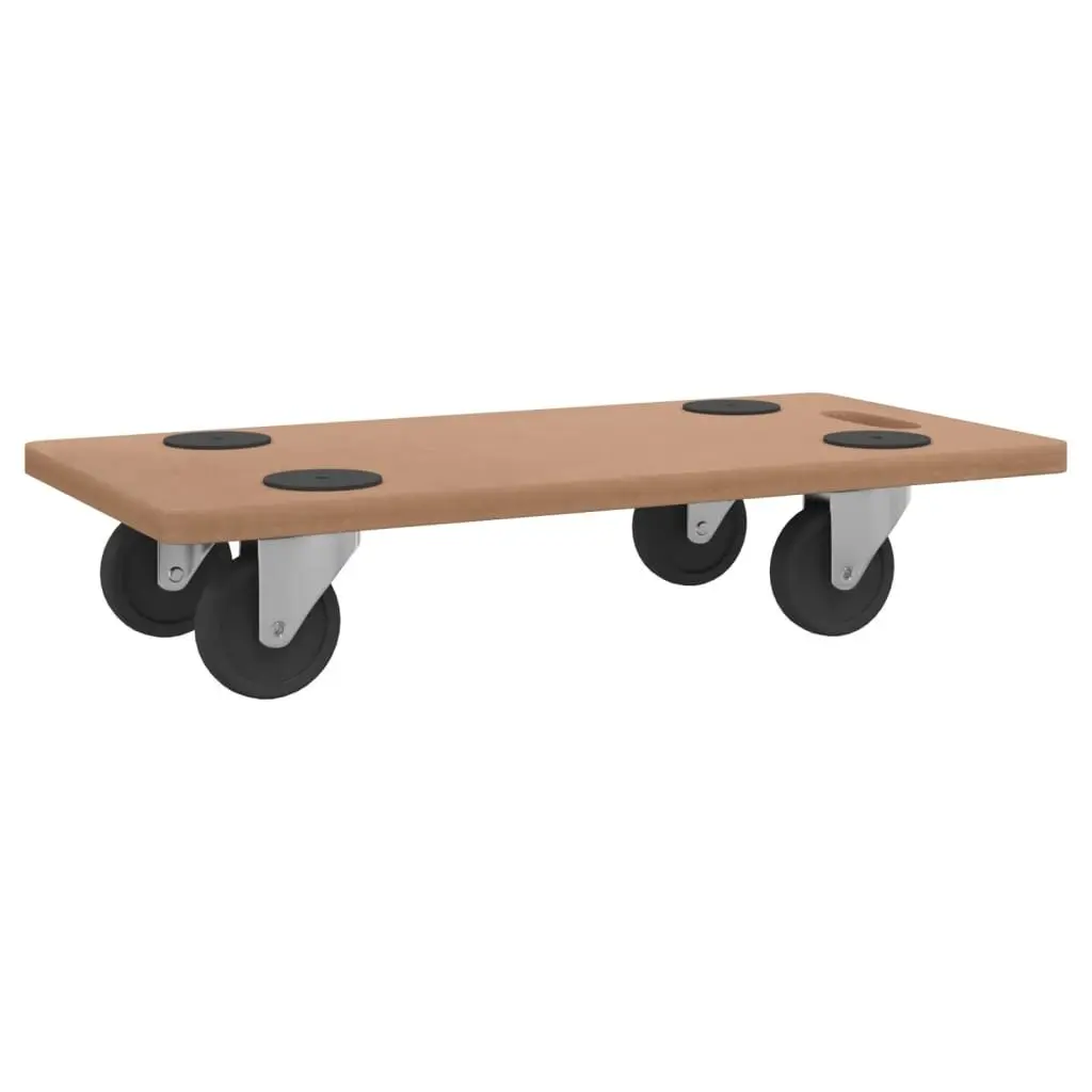 Dolly Trolleys 6 Pack Rectangular Moving Platform Anti-Slip Castors