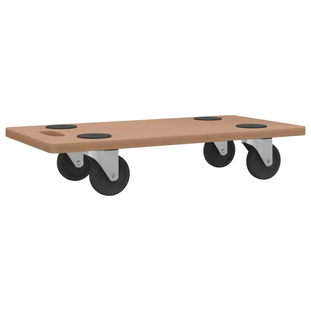 Dolly Trolleys 6 Pack Rectangular Moving Platform Anti-Slip Castors