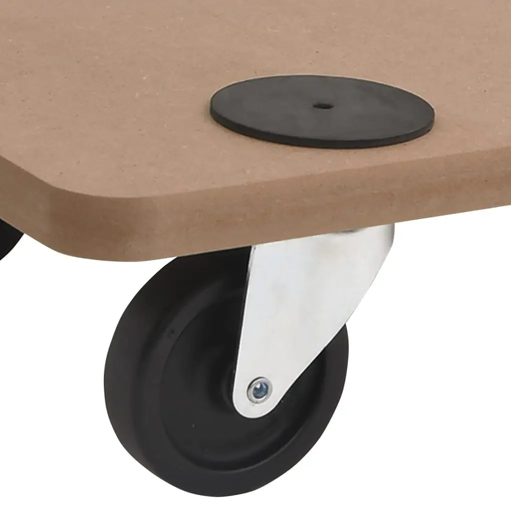 Dolly Trolleys 6 Pack Rectangular Moving Platform Anti-Slip Castors
