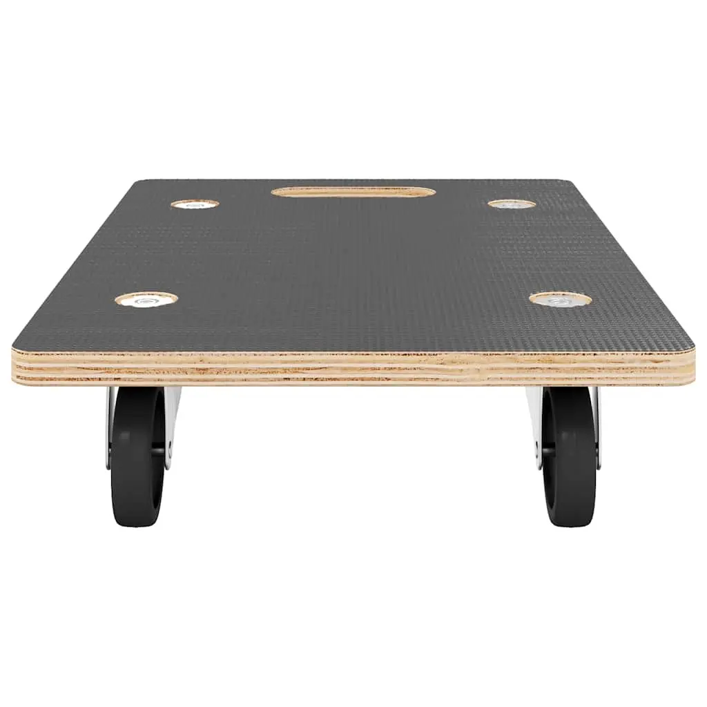 Transport Trolley 2 pcs Rectangular Furniture Mover Dolly Plywood 250kg Capacity