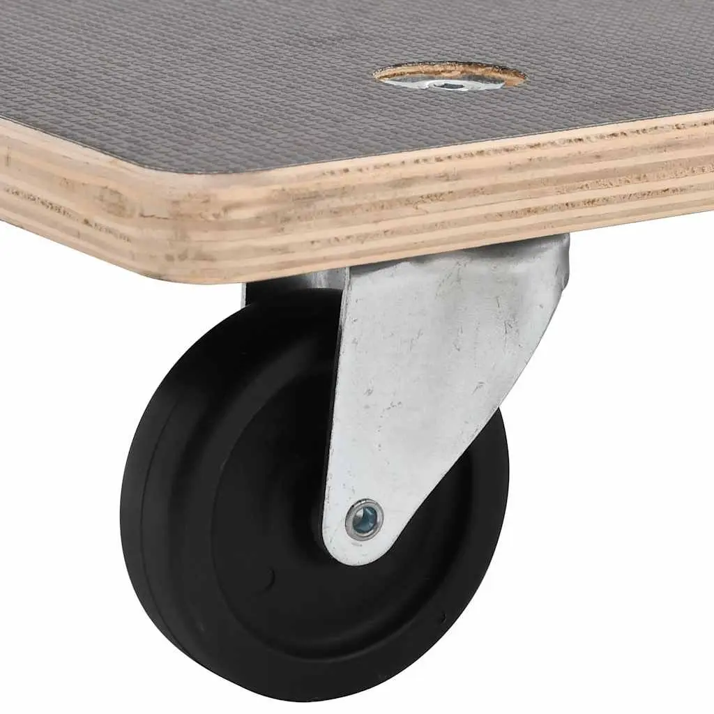 Transport Trolley 2 pcs Rectangular Furniture Mover Dolly Plywood 250kg Capacity