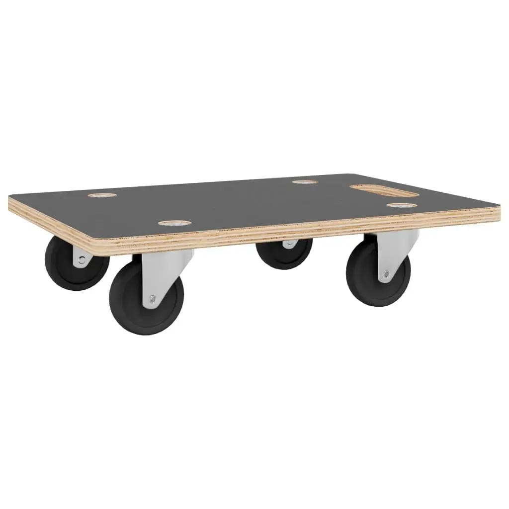 Transport Trolley Rectangular 60x40x11.5 cm Anti-slip Surface 250 kg Capacity
