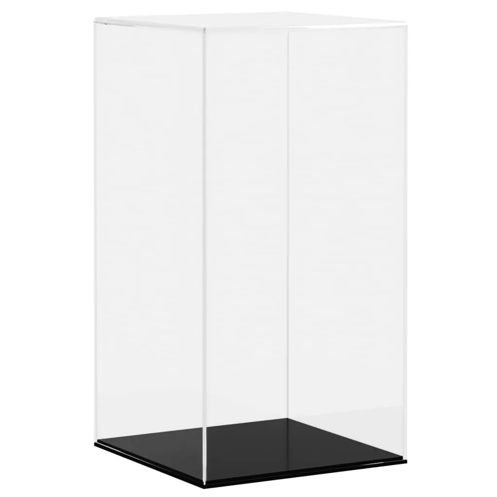 Acrylic Display Box Dustproof Clear 20x20x38 cm