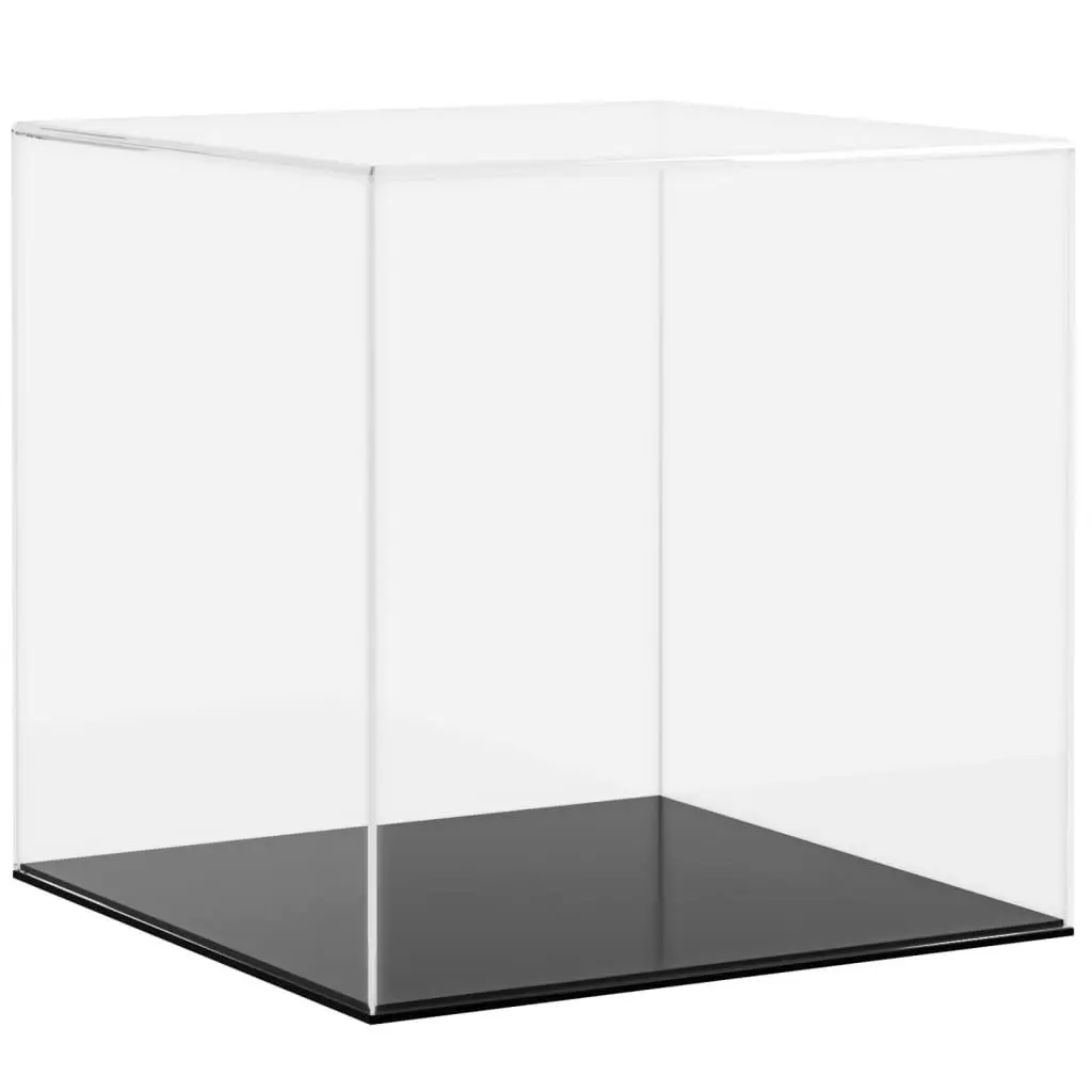 Acrylic Display Box 30x30x30 cm Transparent Dustproof Case for Collectibles