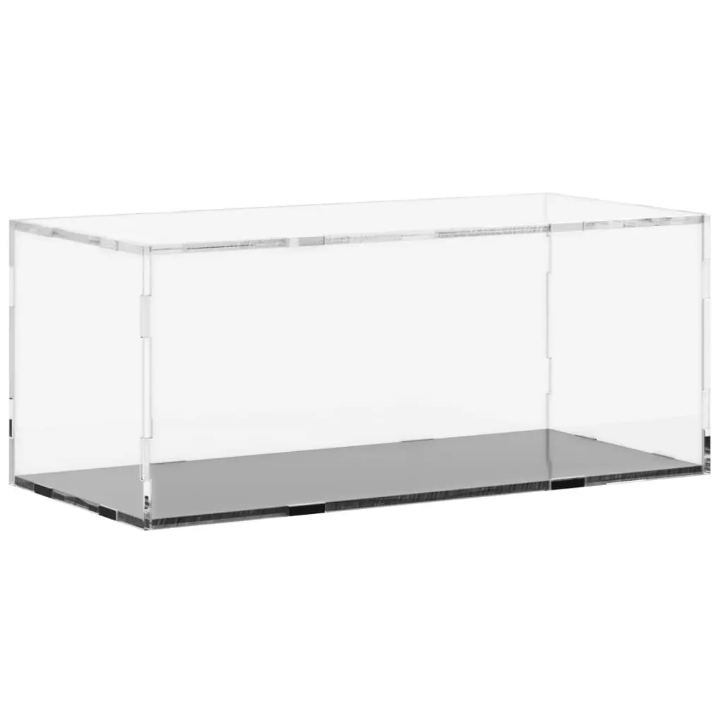 Acrylic Showcase Box Dustproof Structure 34x16x14cm Clear Protection Display