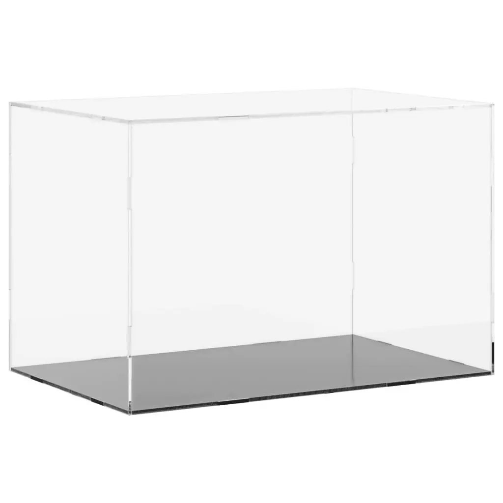 Acrylic Display Box Transparent Dustproof 56x36x37cm Collectibles Showcase Case