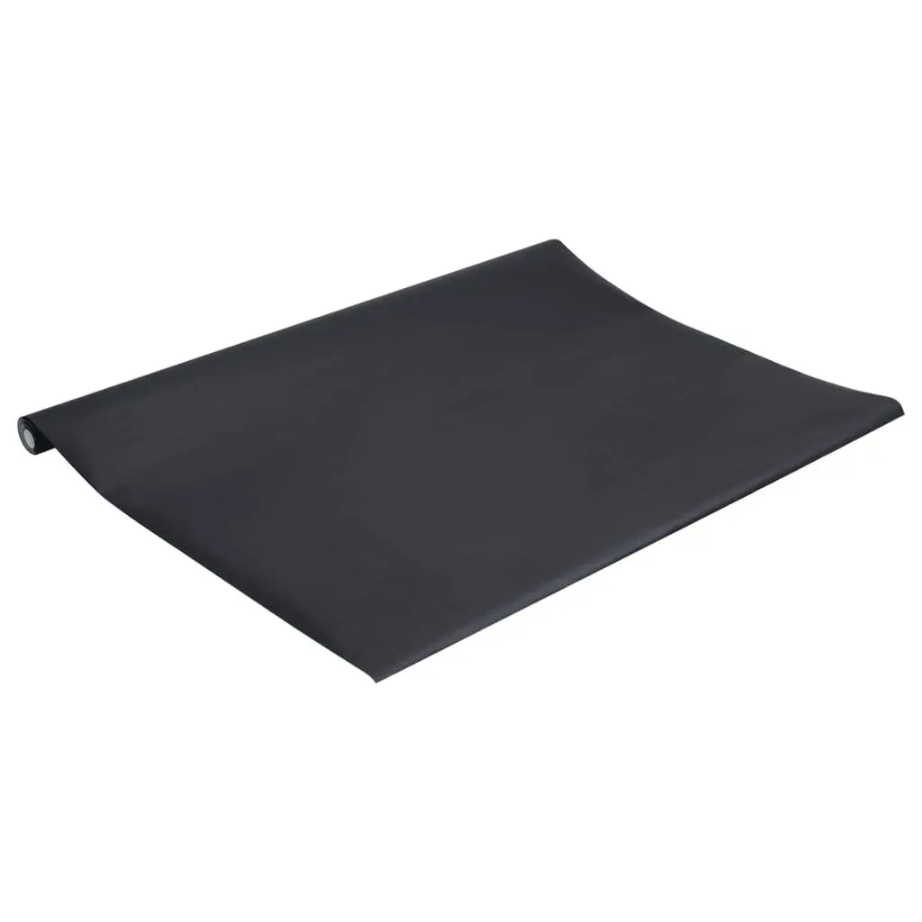 Self-Adhesive Matte Black Furniture Sticker Vinyl Wrap 90x500cm