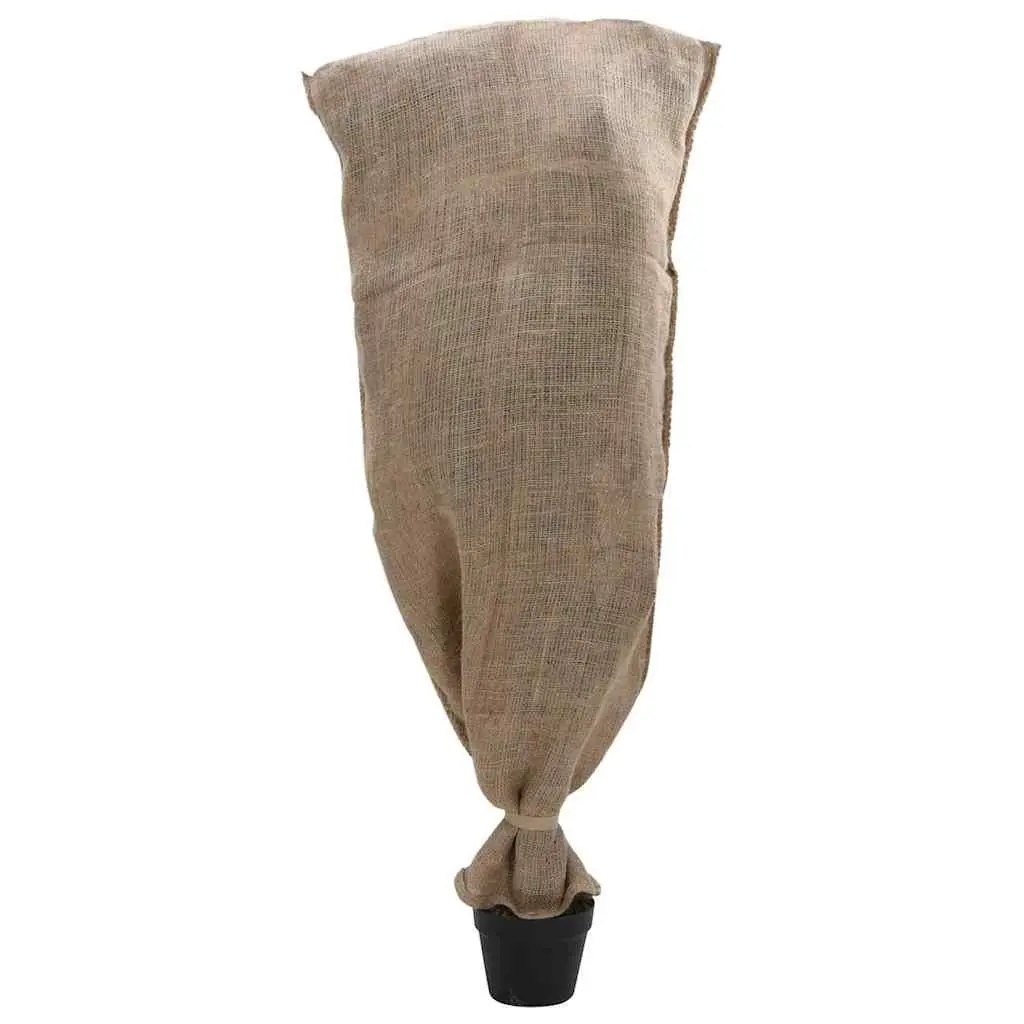 Jute Sacks Storage Bags Natural Burlap 65x135 cm 10 Piece