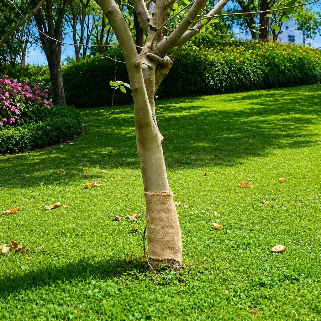 Jute Roll Natural Burlap 0.25m x 15m Runner for Wedding Party Home Decor Craft