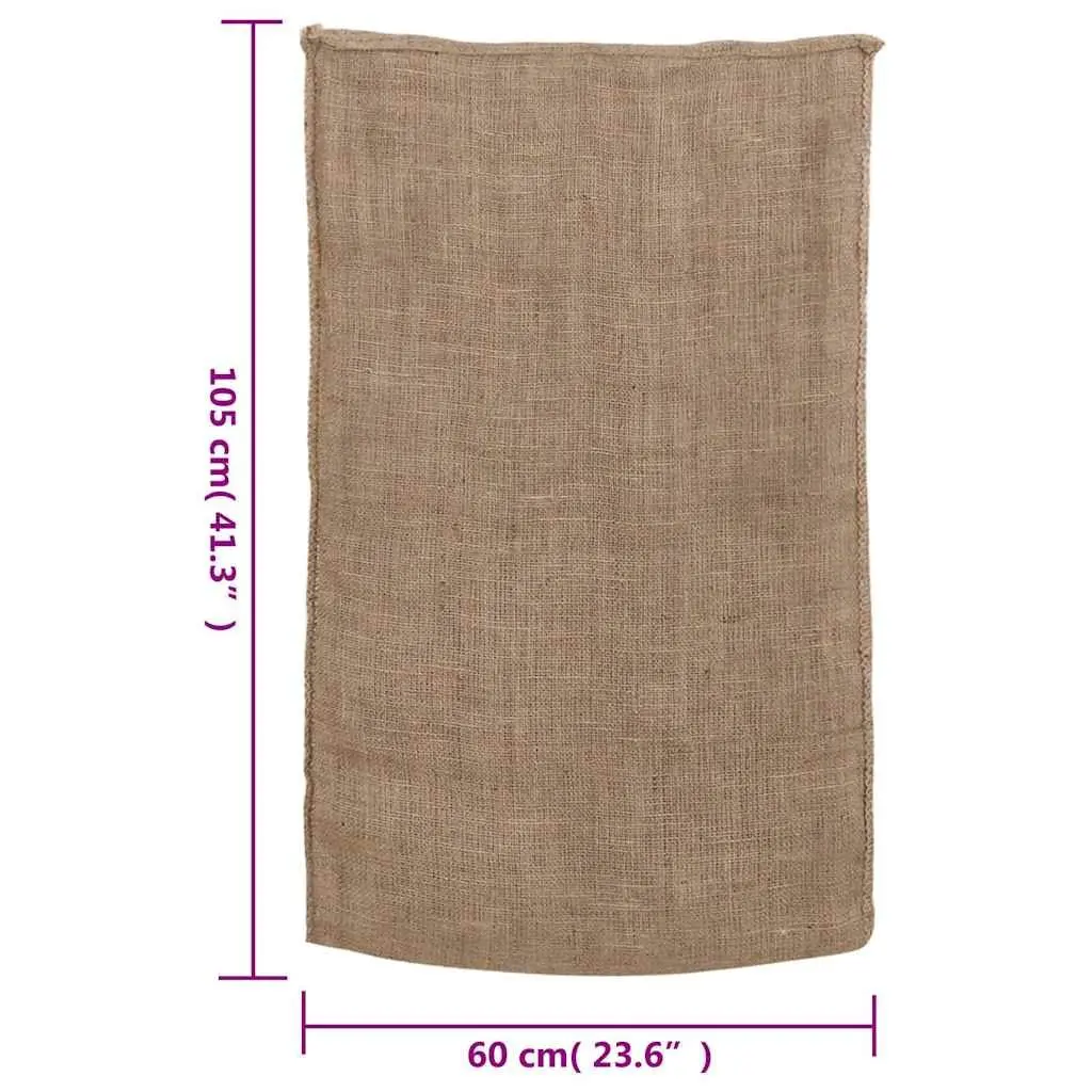 Jute Sacks 30 Pieces 60x105 cm Natural Burlap Storage Bags Multipurpose Garden